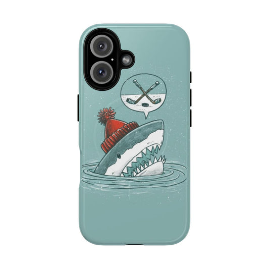 Magnetic Tough Hockey Shark Phone Case