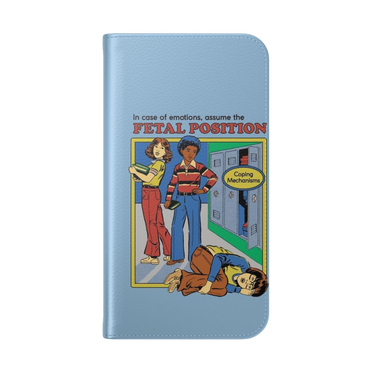 Retro fetal position flip cover phone case - Folded Back