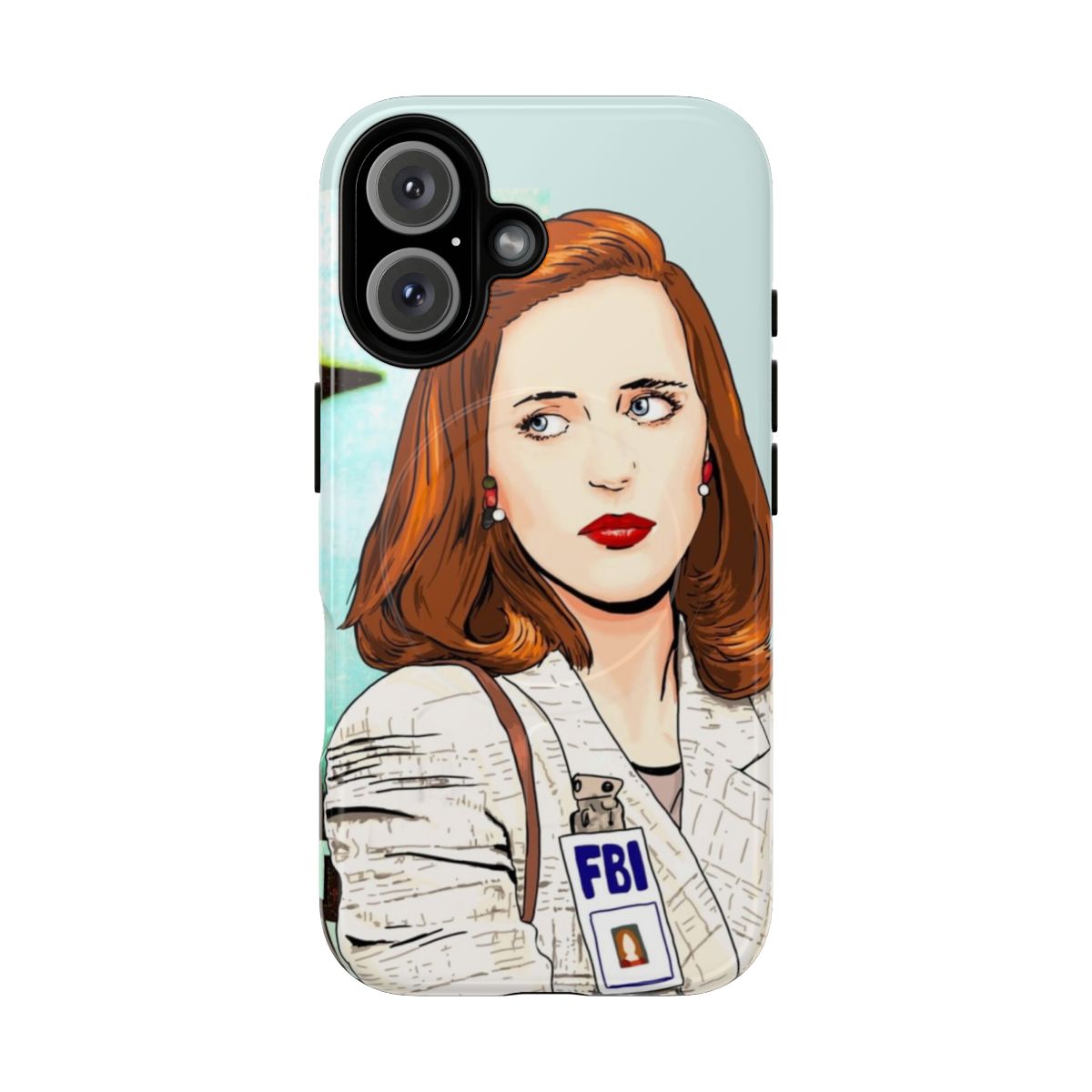 Magnetic tough phone case featuring Dana Scully from The X-Files