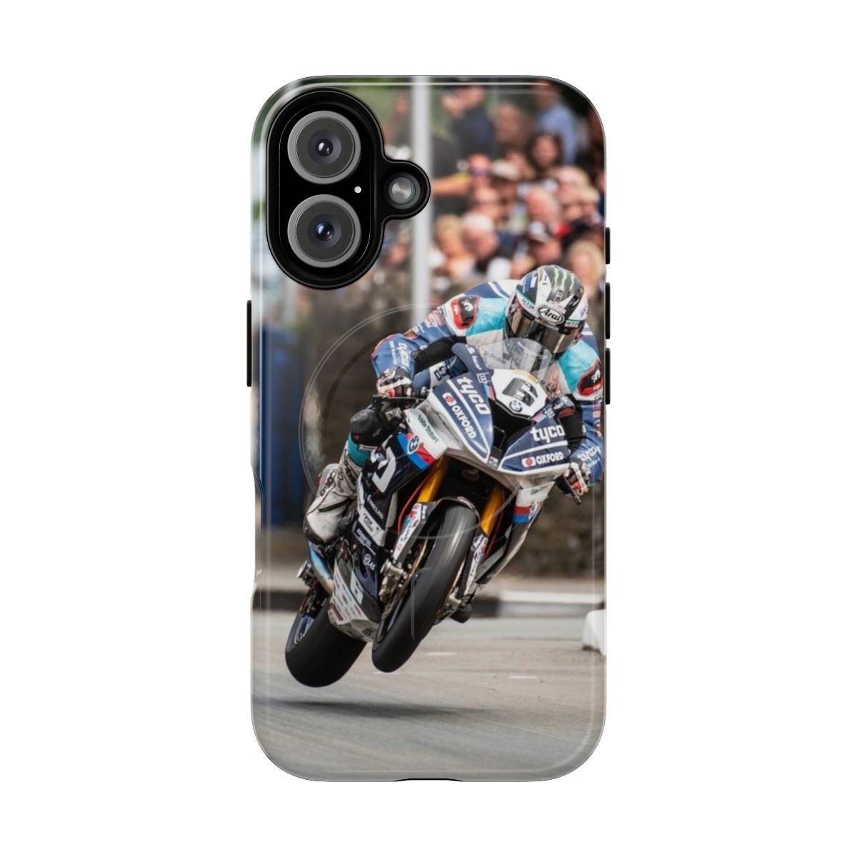 Magnetic tough phone cases for motorcycle enthusiasts