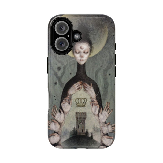 Divinity is Within Us Magnetic Tough Phone Case with Mystical, Cosmic, and Spiritual Design