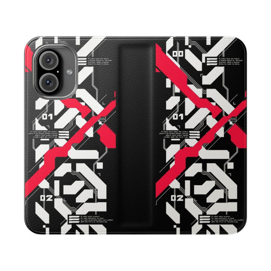 Futuristic cyberpunk robotic-themed phone case cover