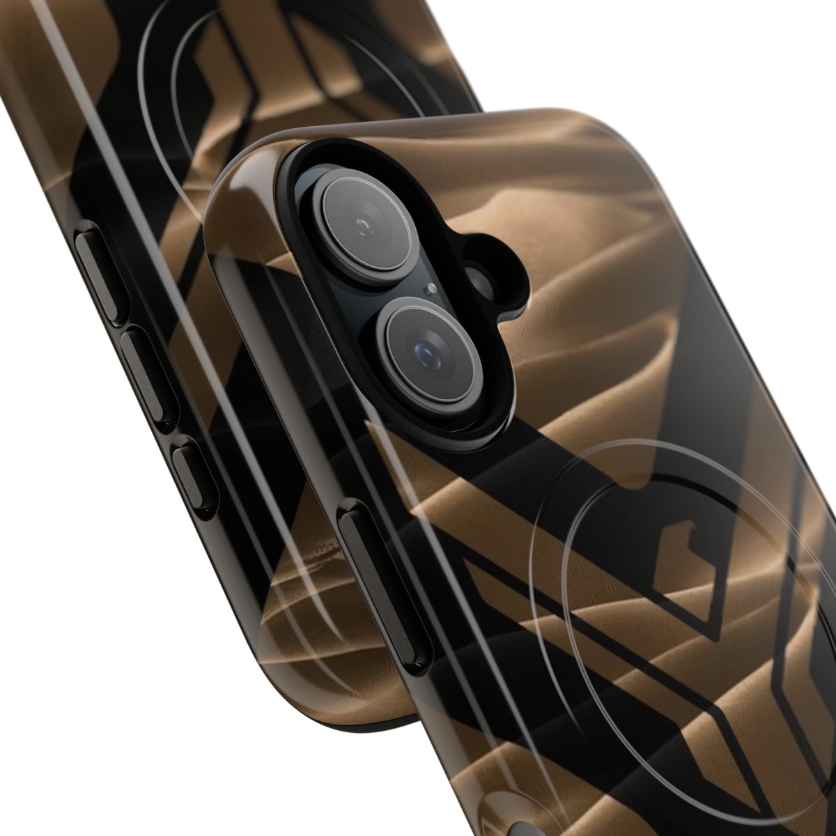 Magnetic tough phone case featuring a Dune-inspired design - Detail