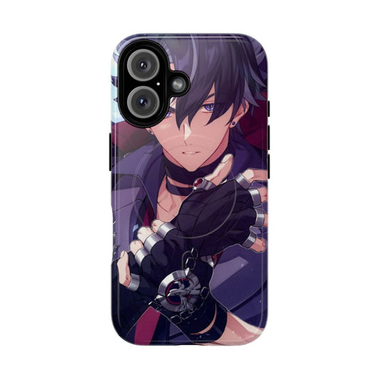 Magnetic tough phone case featuring the Genshin Impact character Wriothesley