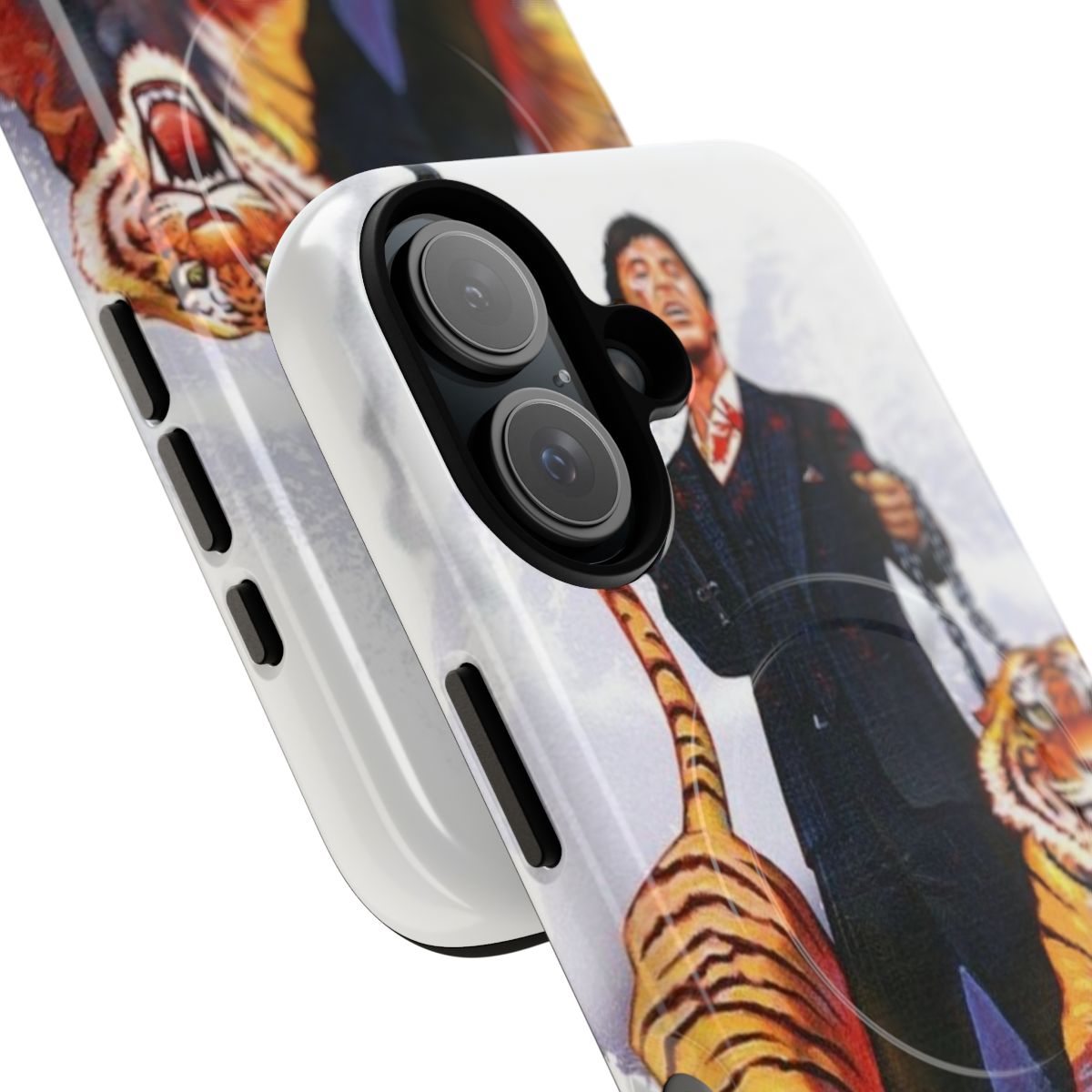 Rugged magnetic phone case with tiger design for Montana - Detail