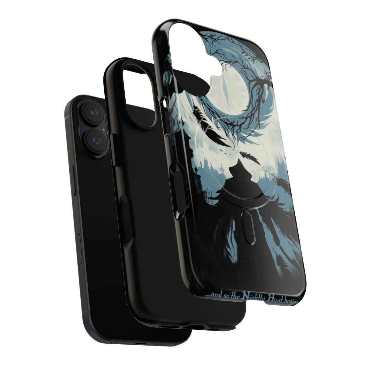 Nightly Hunt-inspired magnetic tough phone case with dark fantasy design - Layers