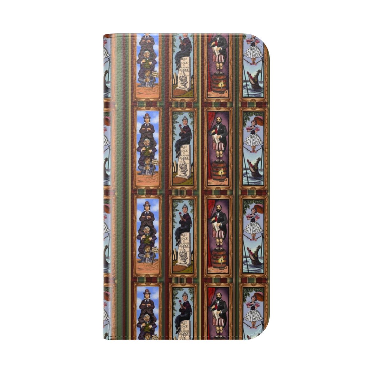 Spooky stretching portraits flip phone case inspired by the Haunted Mansion at Disney World - Folded Back