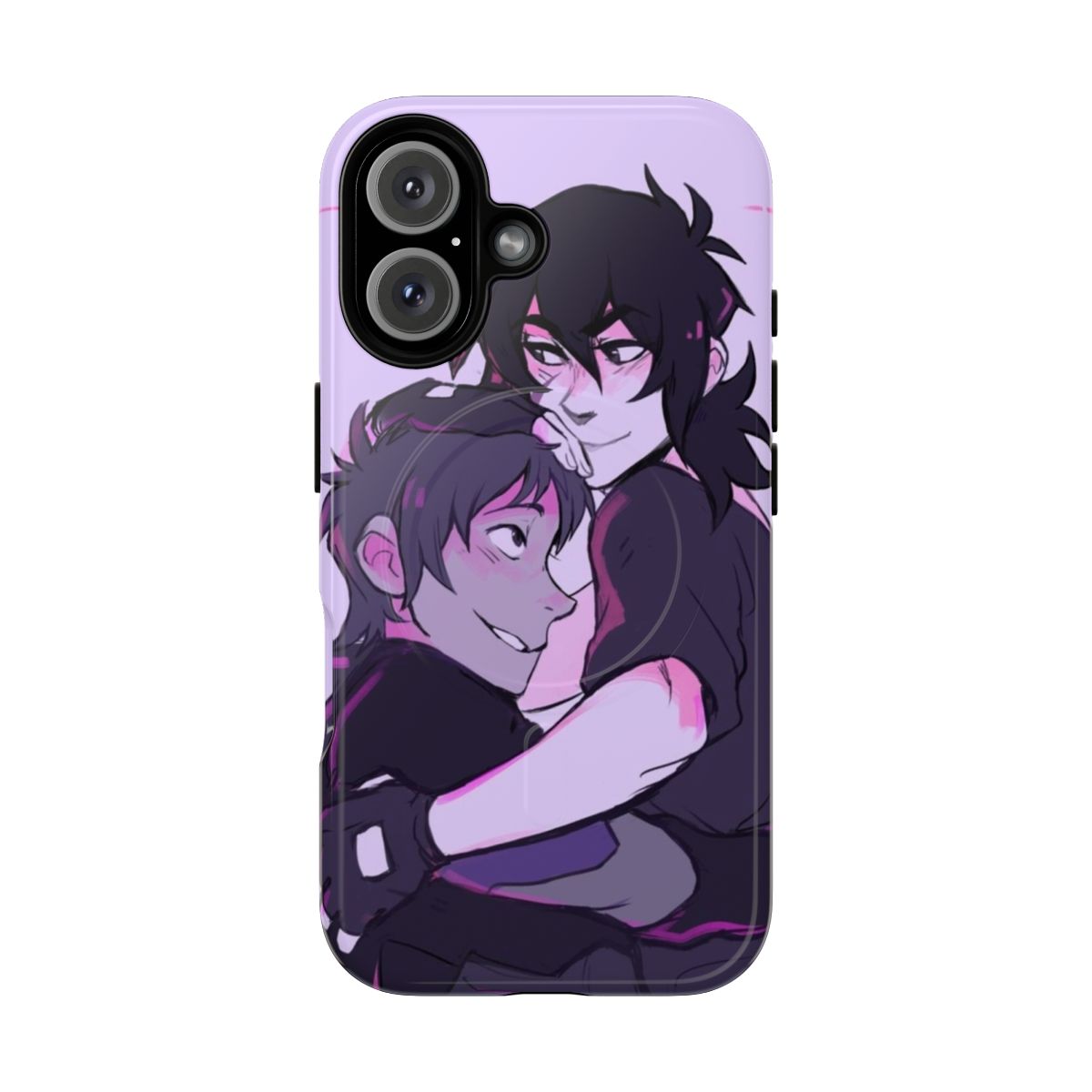 Magnetic tough phone case featuring the characters Lance McClain and Keith Kogane from the Klance fandom.