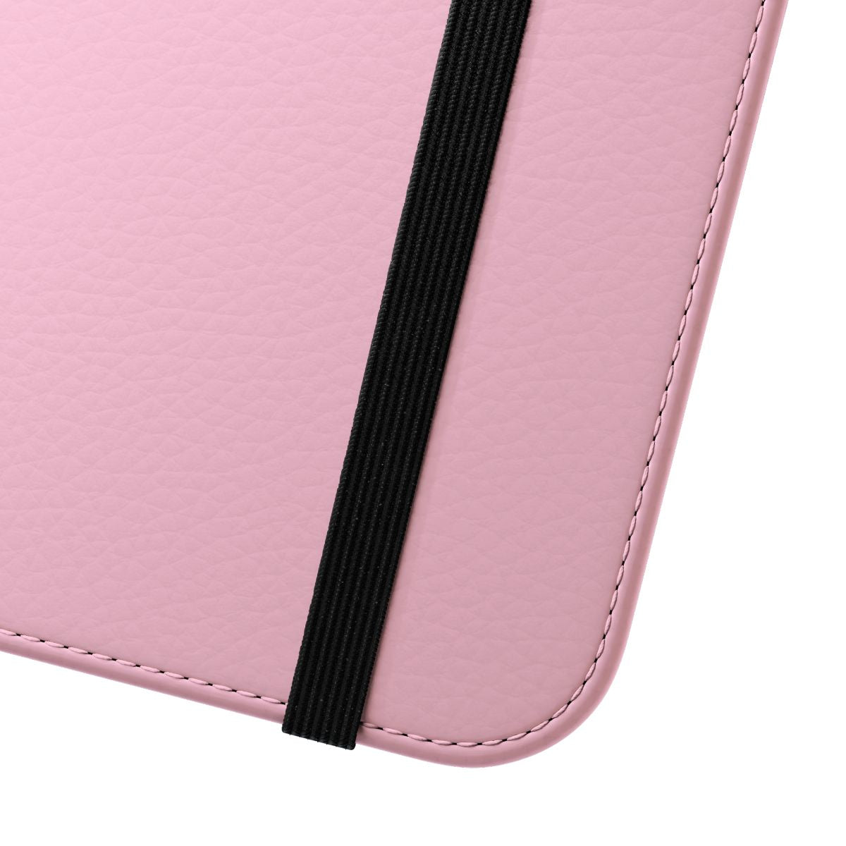 Stylish 2000s-inspired flip cover phone case in pink, white, and black color options - Close Up