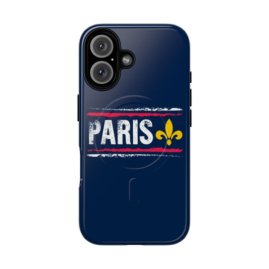 Magnetic Protective Phone Case with Paris-Inspired Design