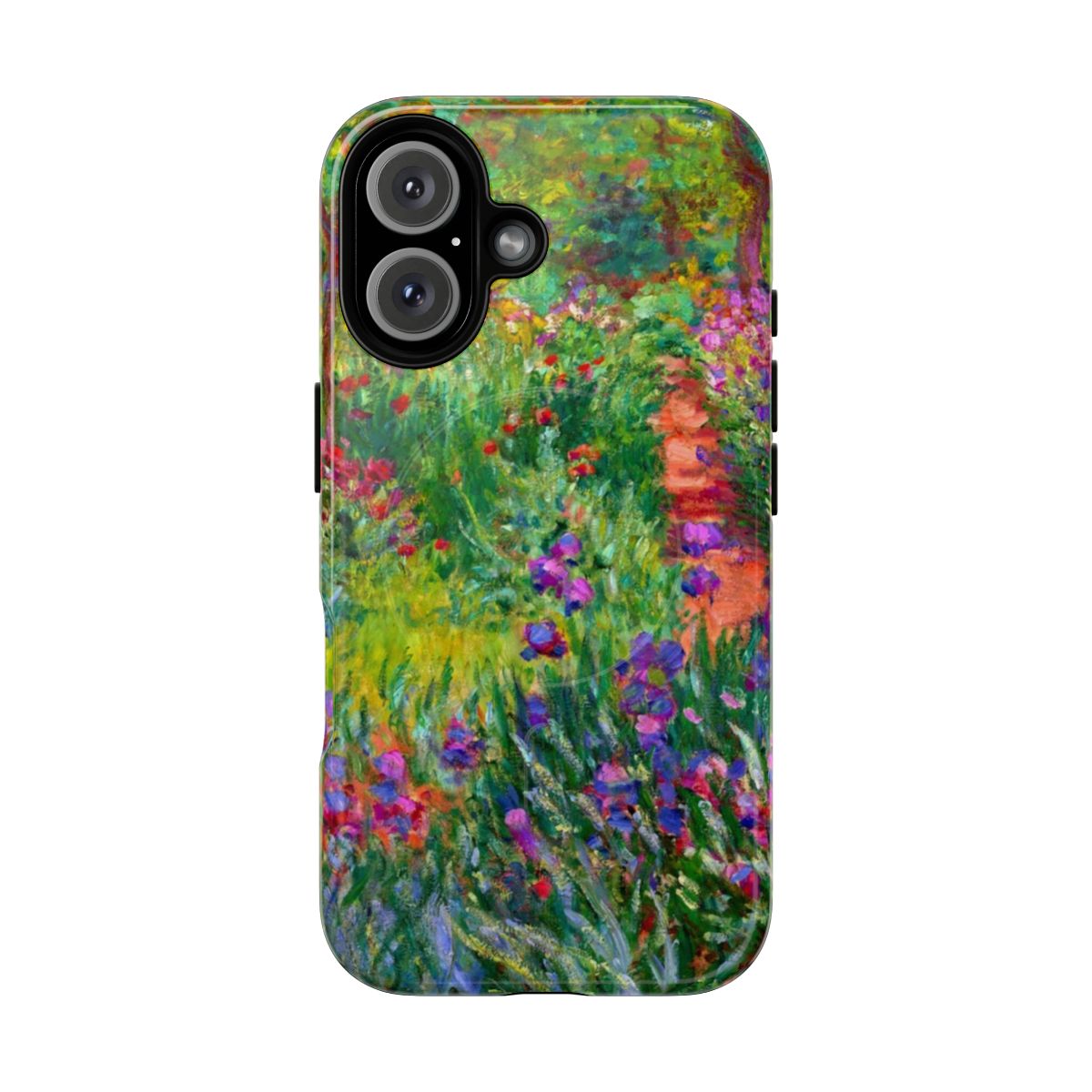 Artistic phone case featuring Claude Monet's painting of water lilies in a French pond