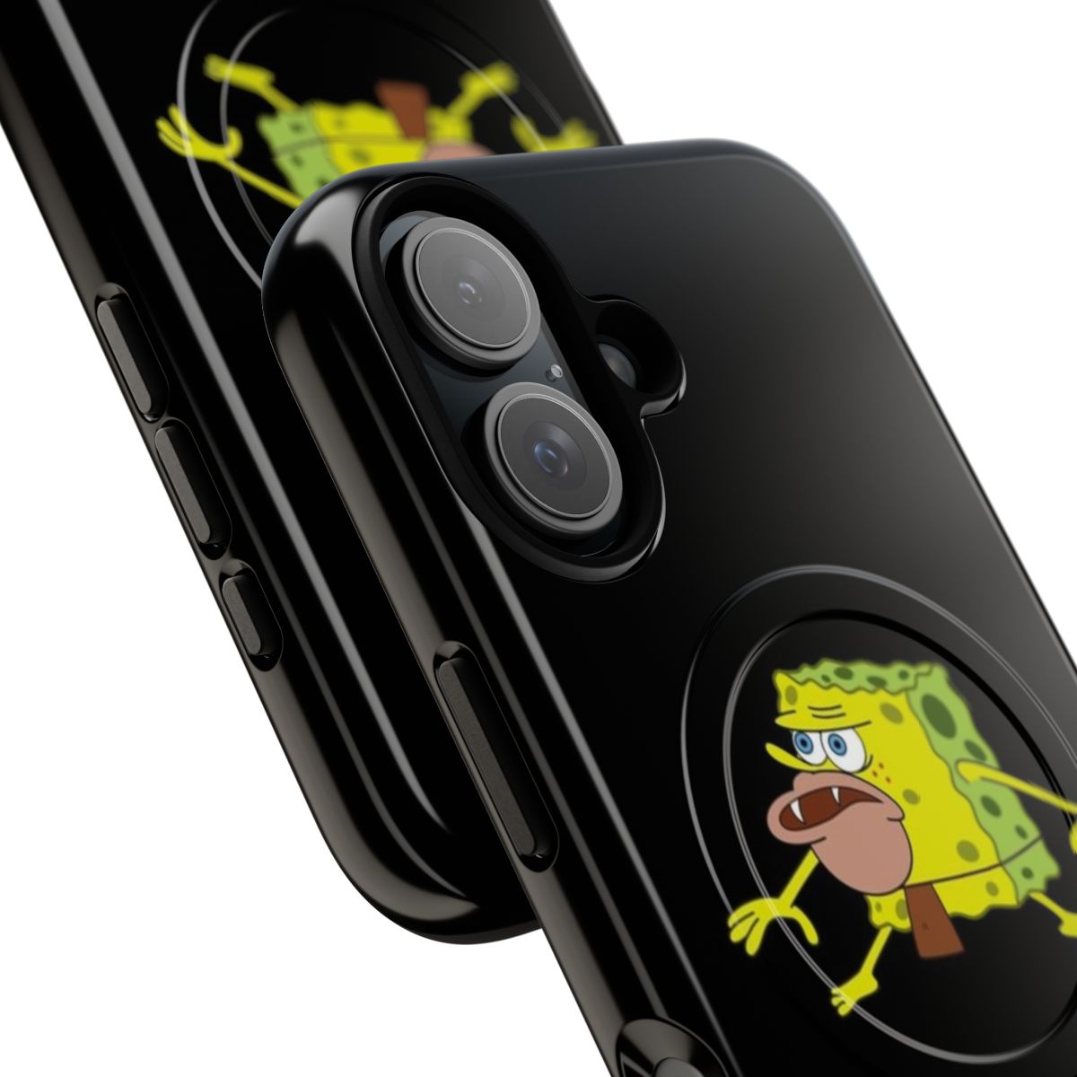 Spongebob-Inspired Funny Meme Magnetic Tough Phone Cases - Detail