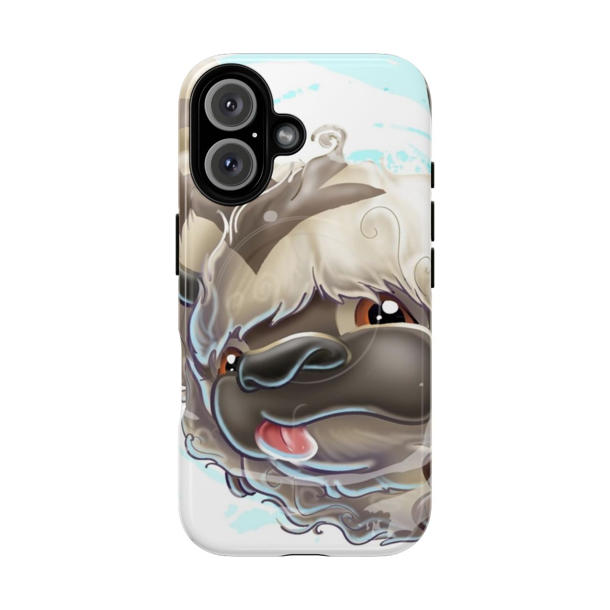 Appa-inspired magnetic tough phone case with sky bison design