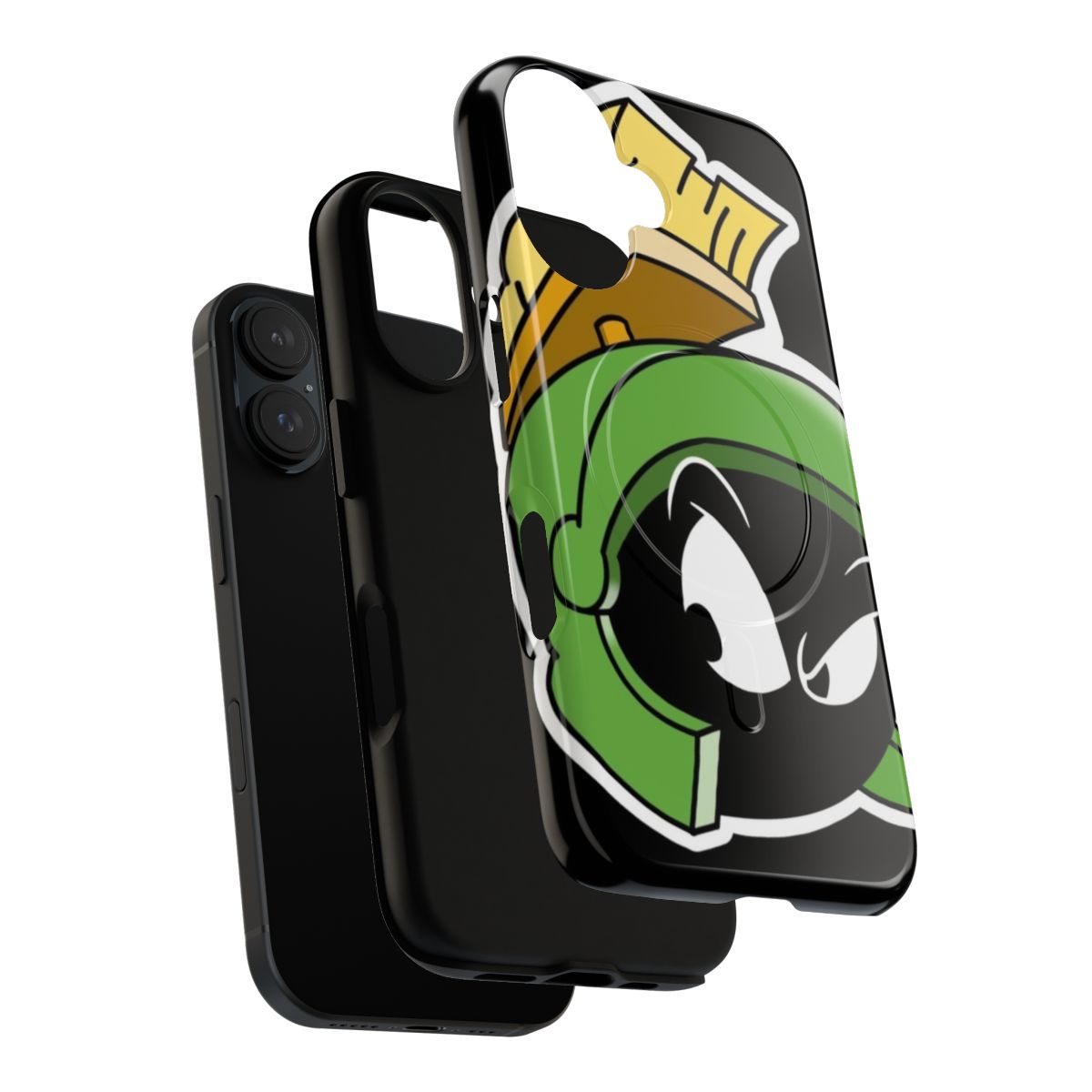 Illustration of a Martian character on a tough, magnetic phone case - Layers