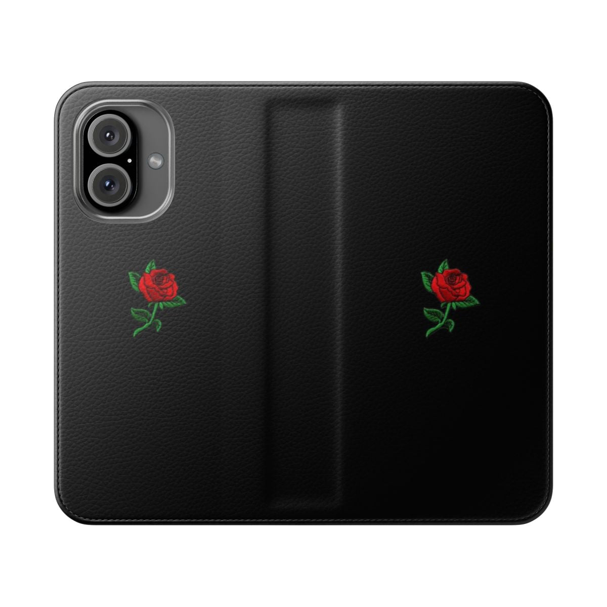 Elegant red rose design on a high-quality phone case