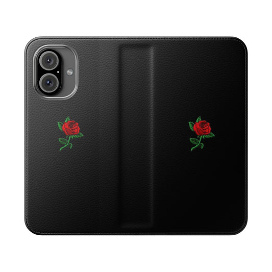 Elegant red rose design on a high-quality phone case