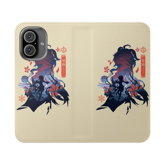 Stylish phone case featuring the character Ganyu from the popular anime-inspired game Genshin Impact