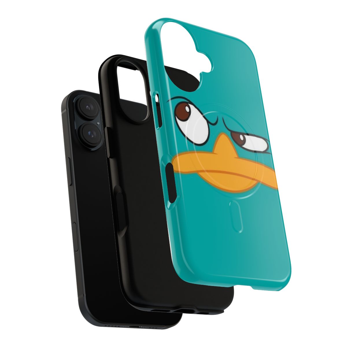 Magnetic tough phone case with Perry the Platypus design - Layers