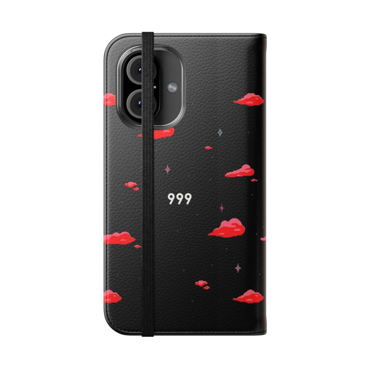 Juice WRLD 999 themed flip phone case - Folded Front