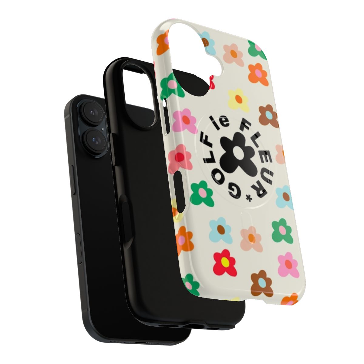 Stylish flower-themed magnetic tough phone case for Tyler the Creator fans - Layers