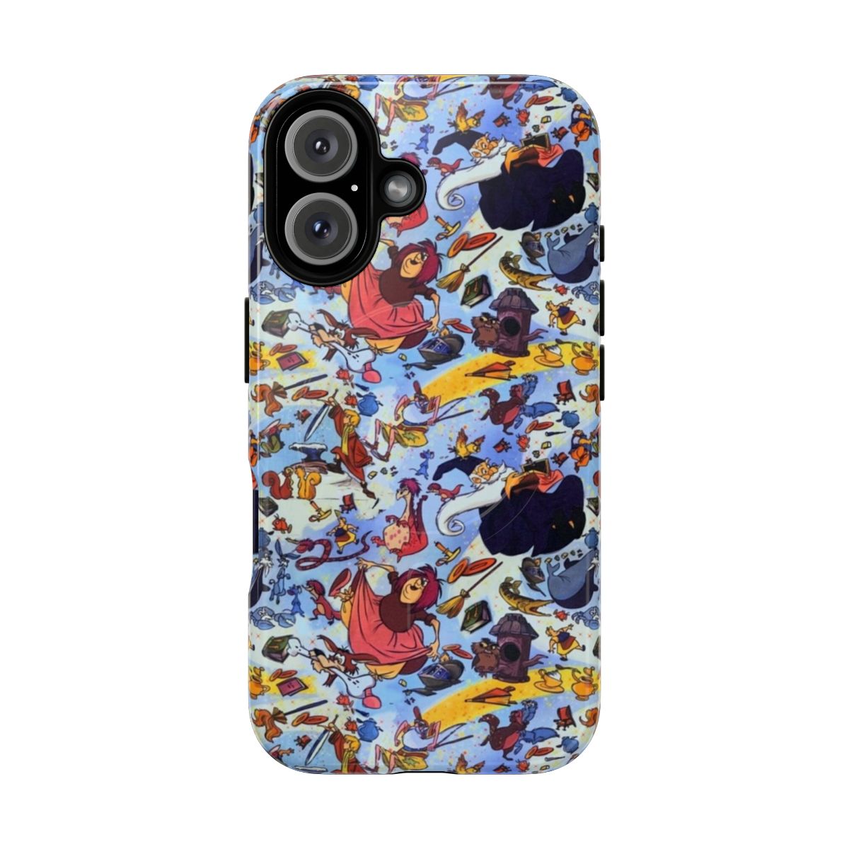 Magnetic phone case featuring sword in the stone from the Disney movie The Sword in the Stone