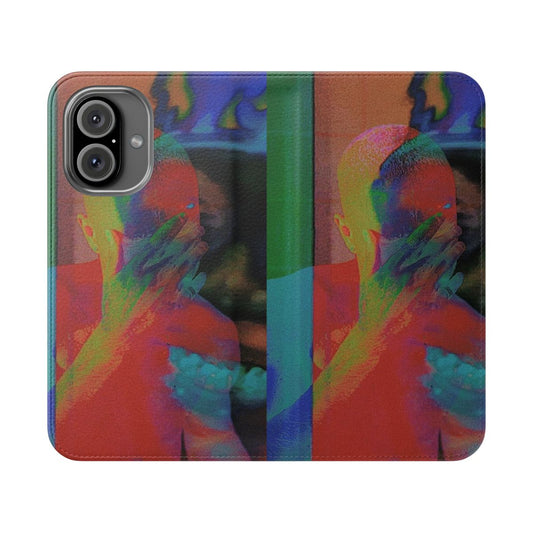 Stylish custom phone case featuring Frank Ocean's "Blonded" branding and fan art design