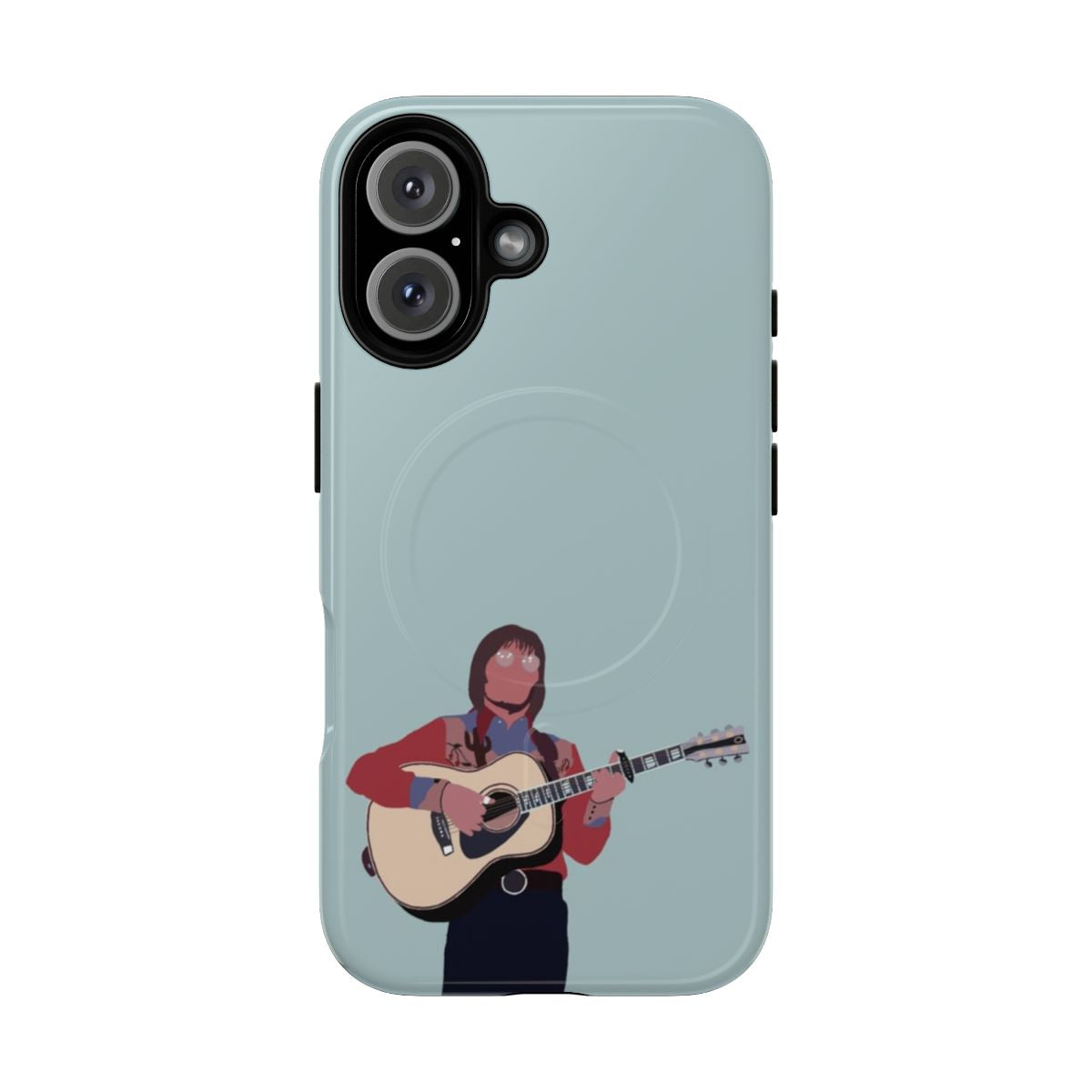 Retro portrait of country singer John Denver on a magnetic phone case