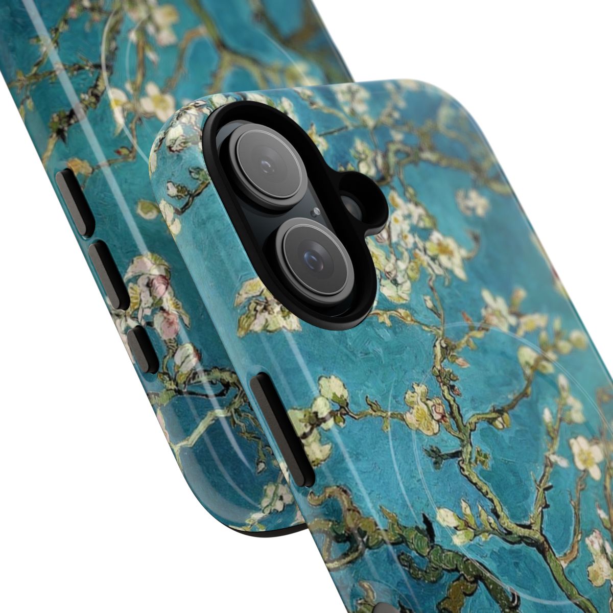 Blossoming Almond Tree Phone Case featuring Vincent van Gogh's Iconic Impressionist Painting - Detail