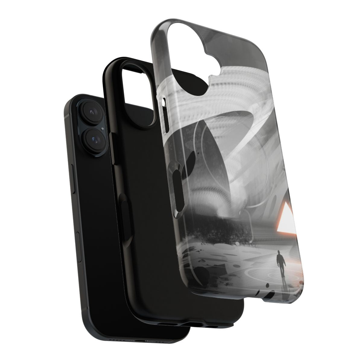 Inkworld Magnetic Tough Phone Cases featuring sci-fi galaxy designs - Layers