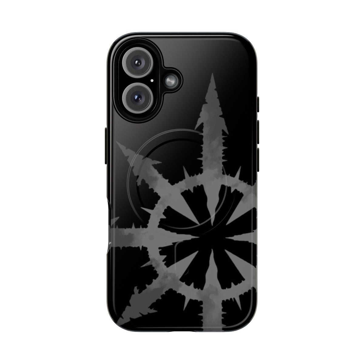 Magnetic tough phone case with Chaos Undivided design