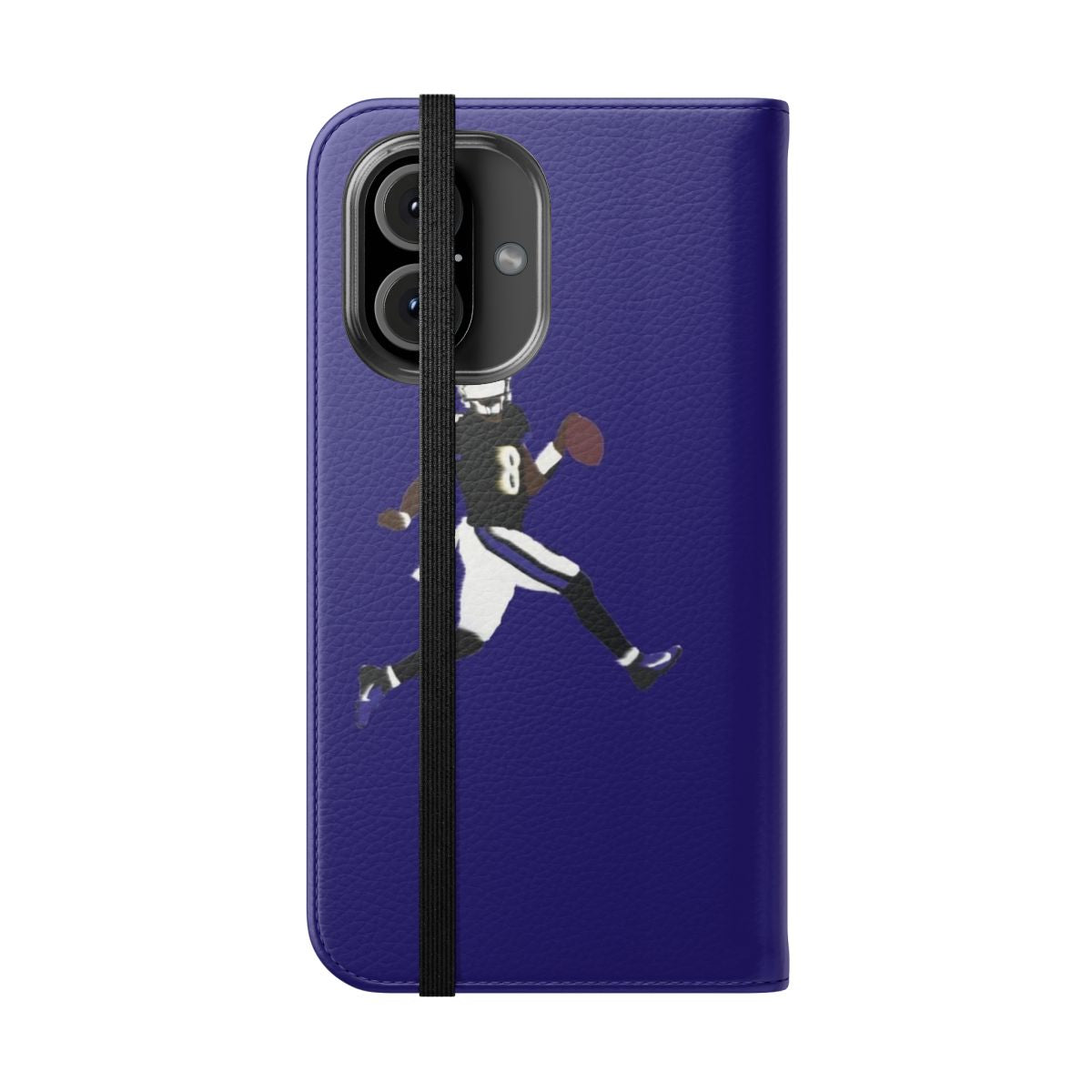 Lamar Jackson Ravens inspired phone case - Folded Front