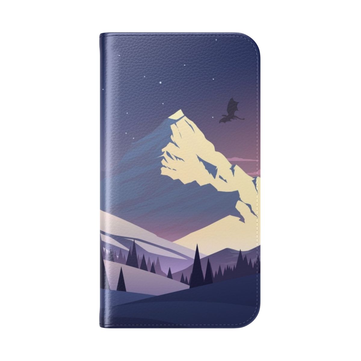 Fantastical Middle-Earth-inspired phone case with Lord of the Rings imagery - Folded Back