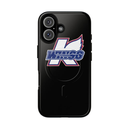 Kalamazoo Wings-themed magnetic phone case