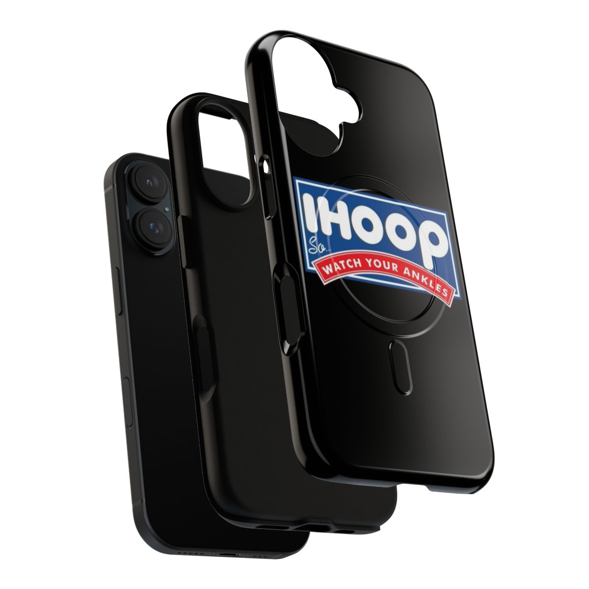 Magnetic basketball tough phone case with team colors and graphics - Layers