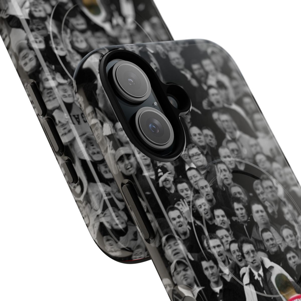 Magnetic phone case featuring Thierry Henry's iconic knee slide celebration - Detail