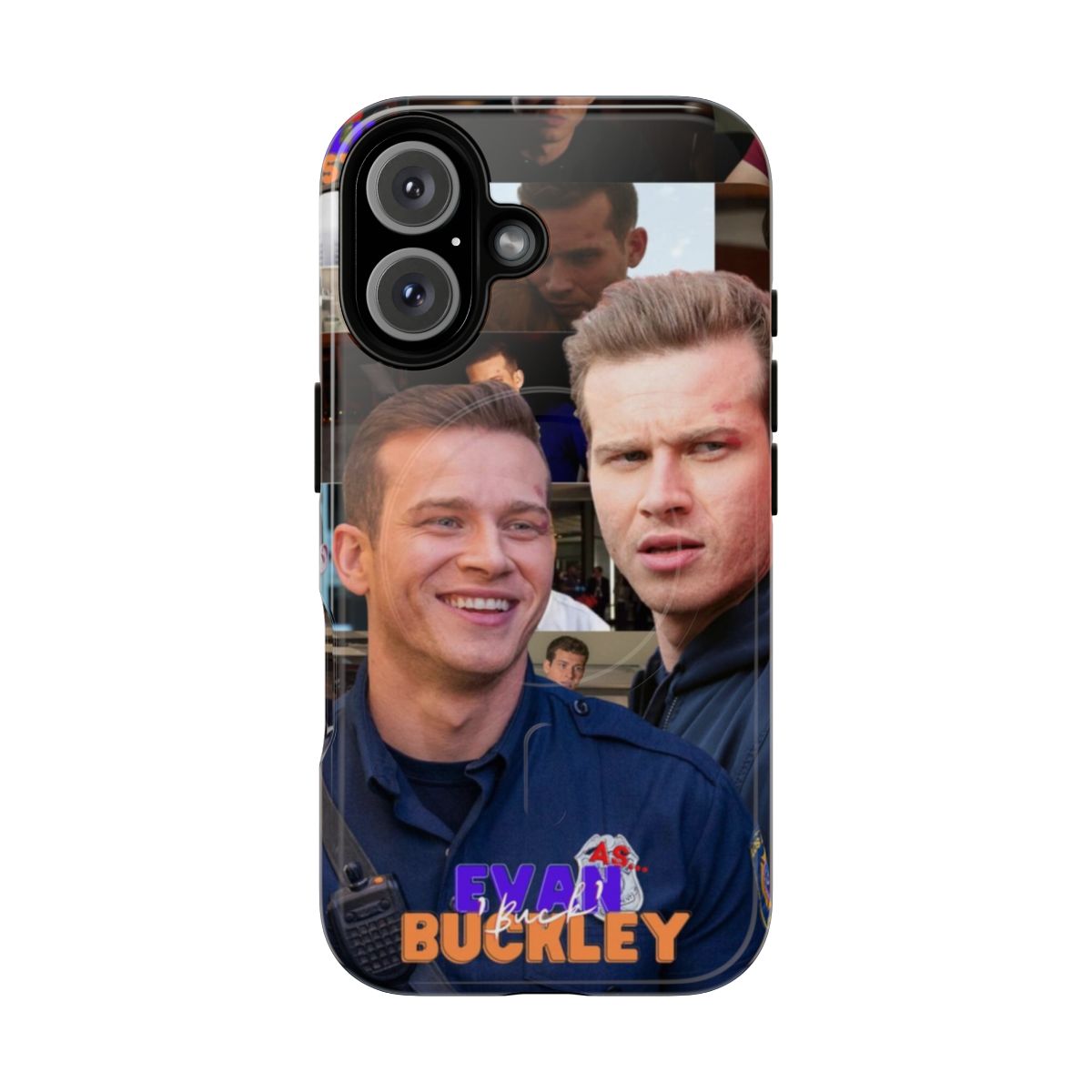 9-1-1 TV show inspired phone case featuring Evan Buckley character