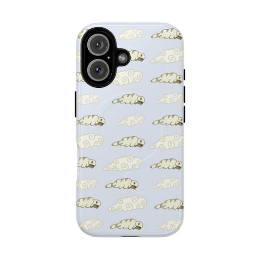 Magnetic tough phone case featuring Appa and appa-shaped clouds from Avatar: The Last Airbender