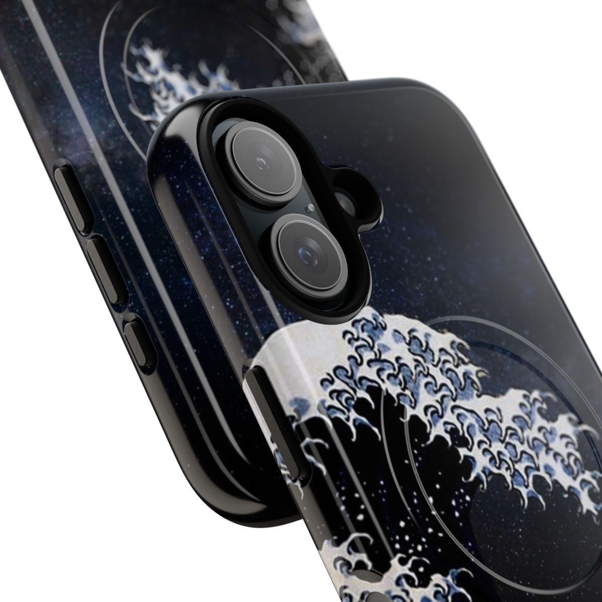 Kanagawa Wave Inspired Space Magnetic Tough Case - Detail