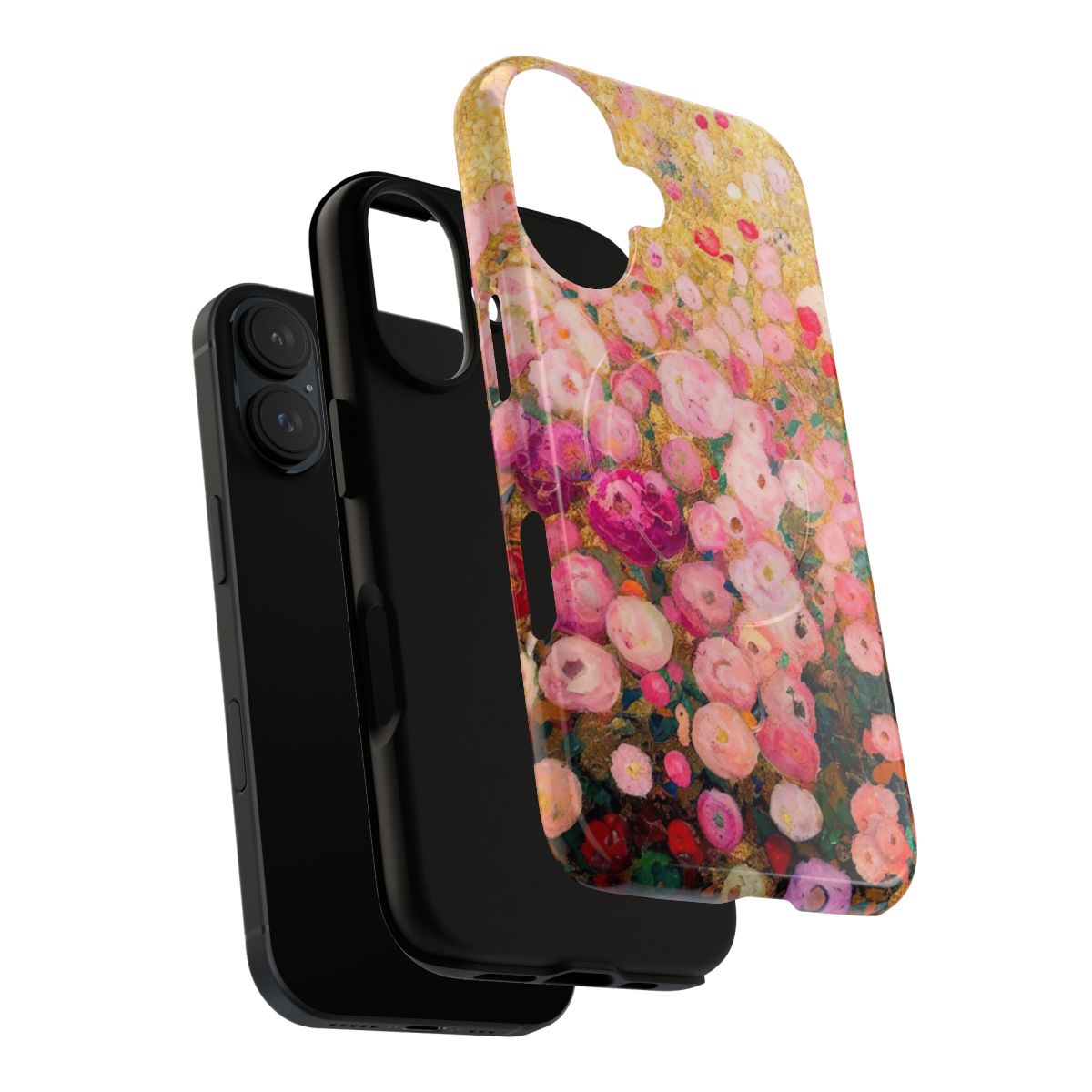 Vintage floral phone case with designs inspired by the iconic artwork of Gustav Klimt - Layers