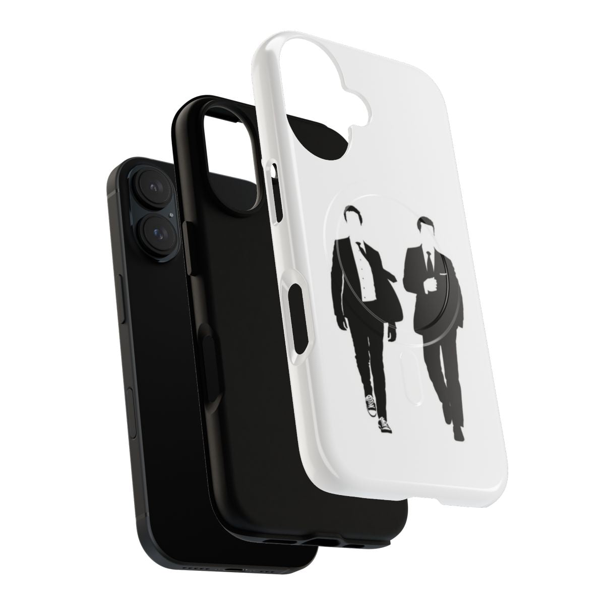 Magnetic phone case featuring a minimalist design inspired by the popular TV series Suits - Layers