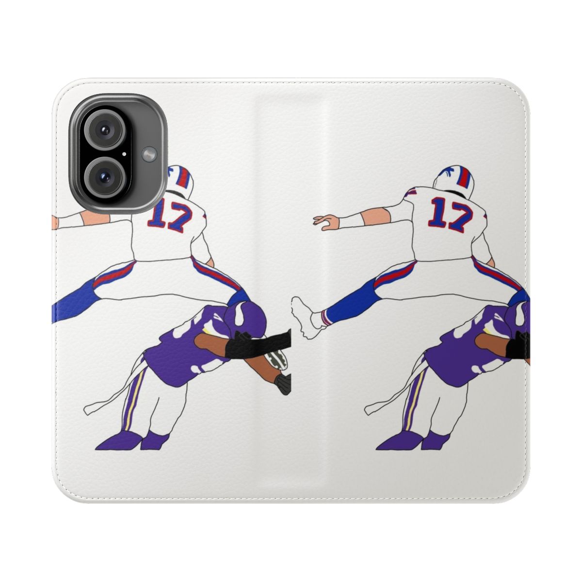 Buffalo Bills inspired hurdle flip cover phone case for iPhone and Samsung