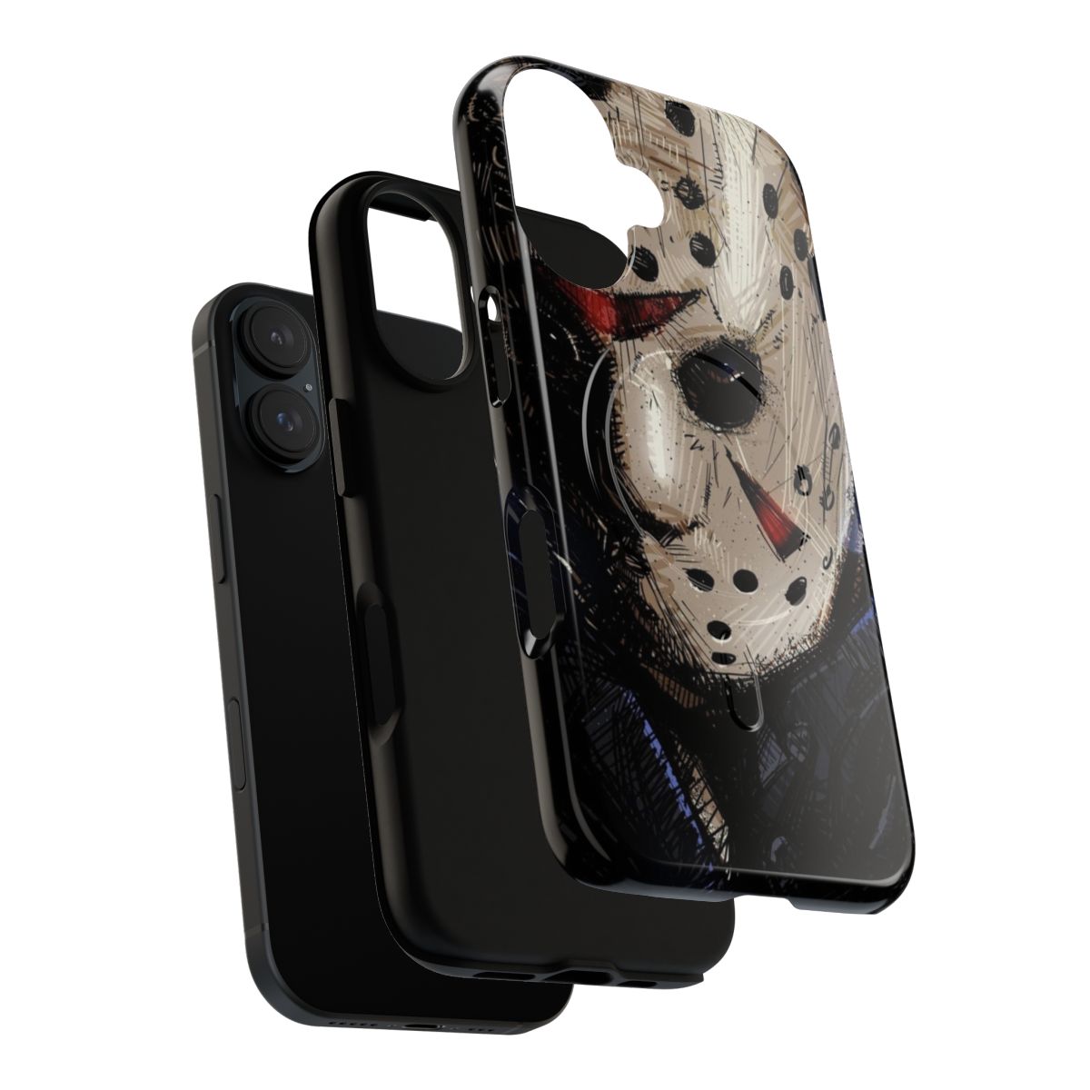 Spooky Friday the 13th-inspired horror phone case with a magnetic design - Layers