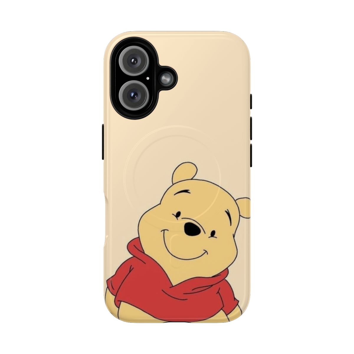 Magnetic protective phone case with Pooh Bear design