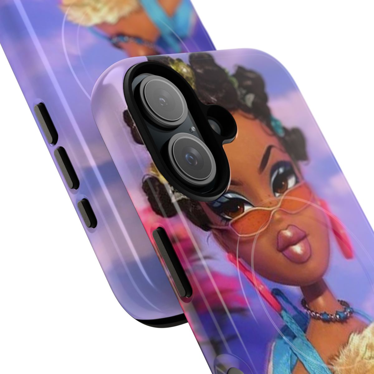 Bratz-themed aesthetic phone case with a magnetic tough design - Detail