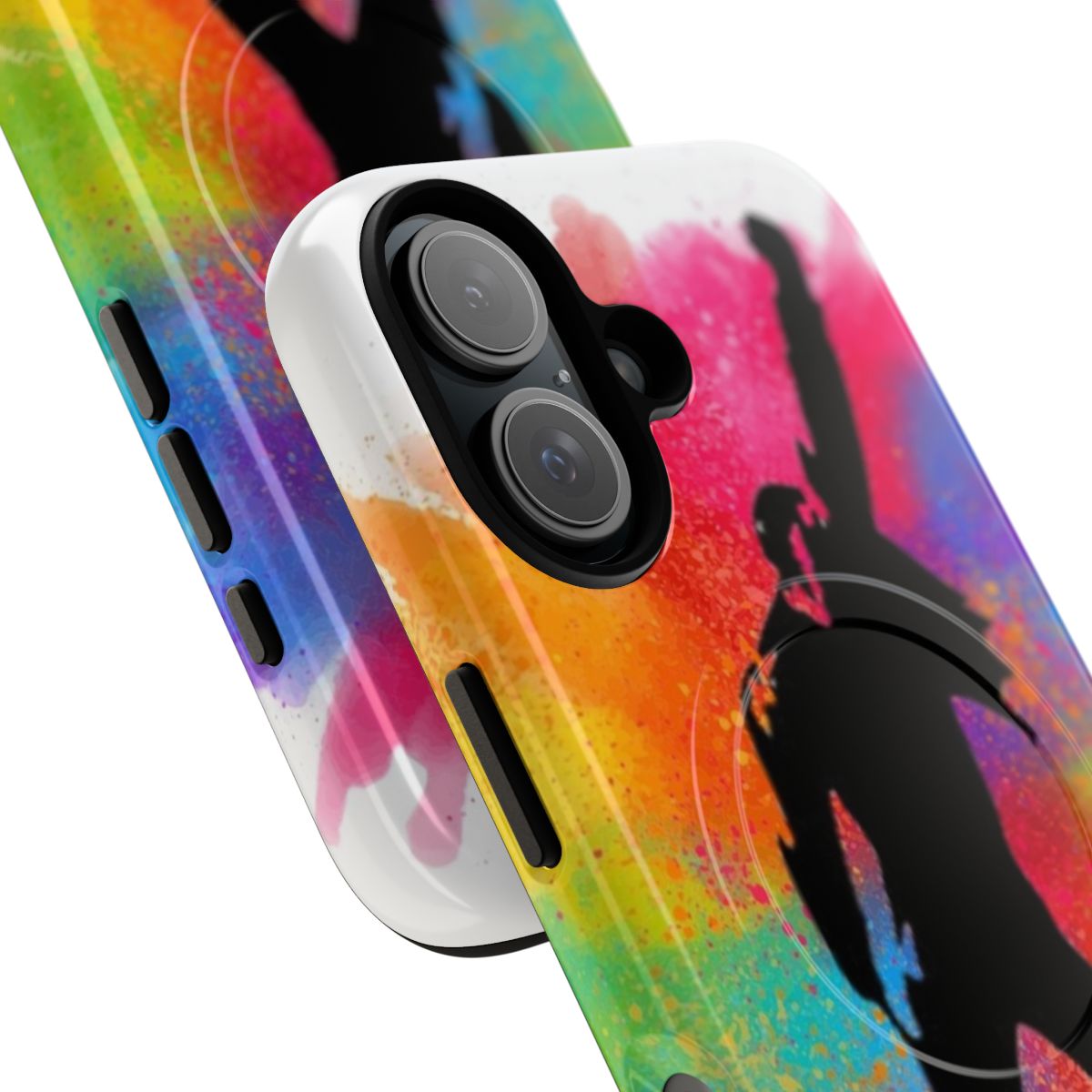 Magnetic tough phone case featuring a Freddie Mercury and Queen pride design - Detail