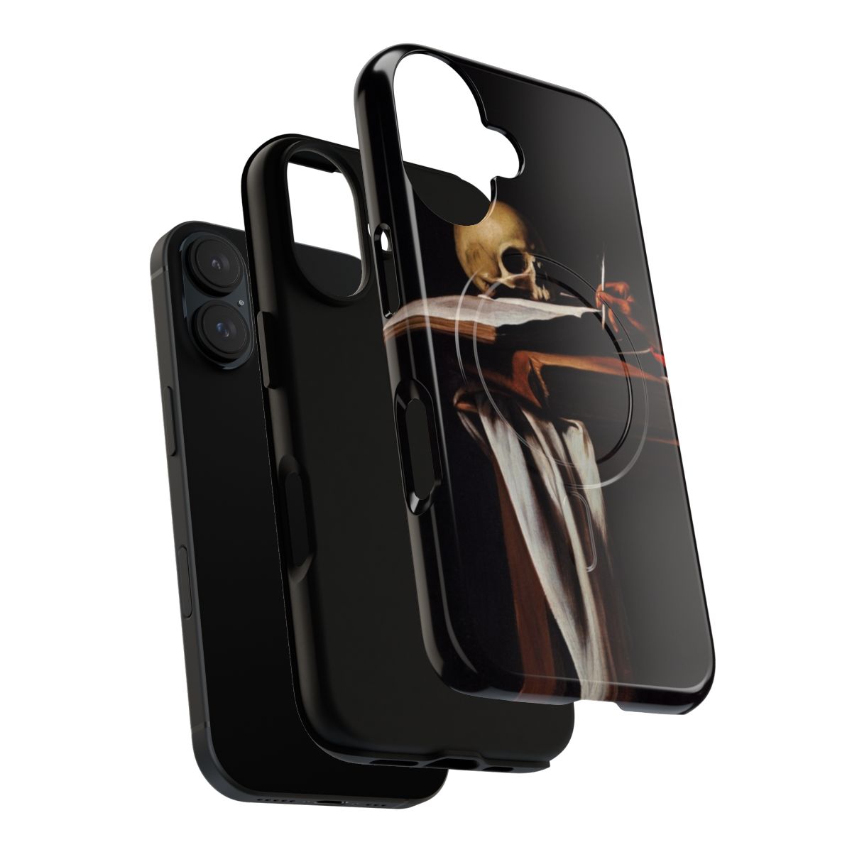 Baroque-style phone case featuring Michelangelo Caravaggio's painting of St. Jerome - Layers