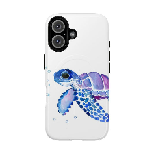 Magnetic Tough Sea Turtle Phone Case for Kids