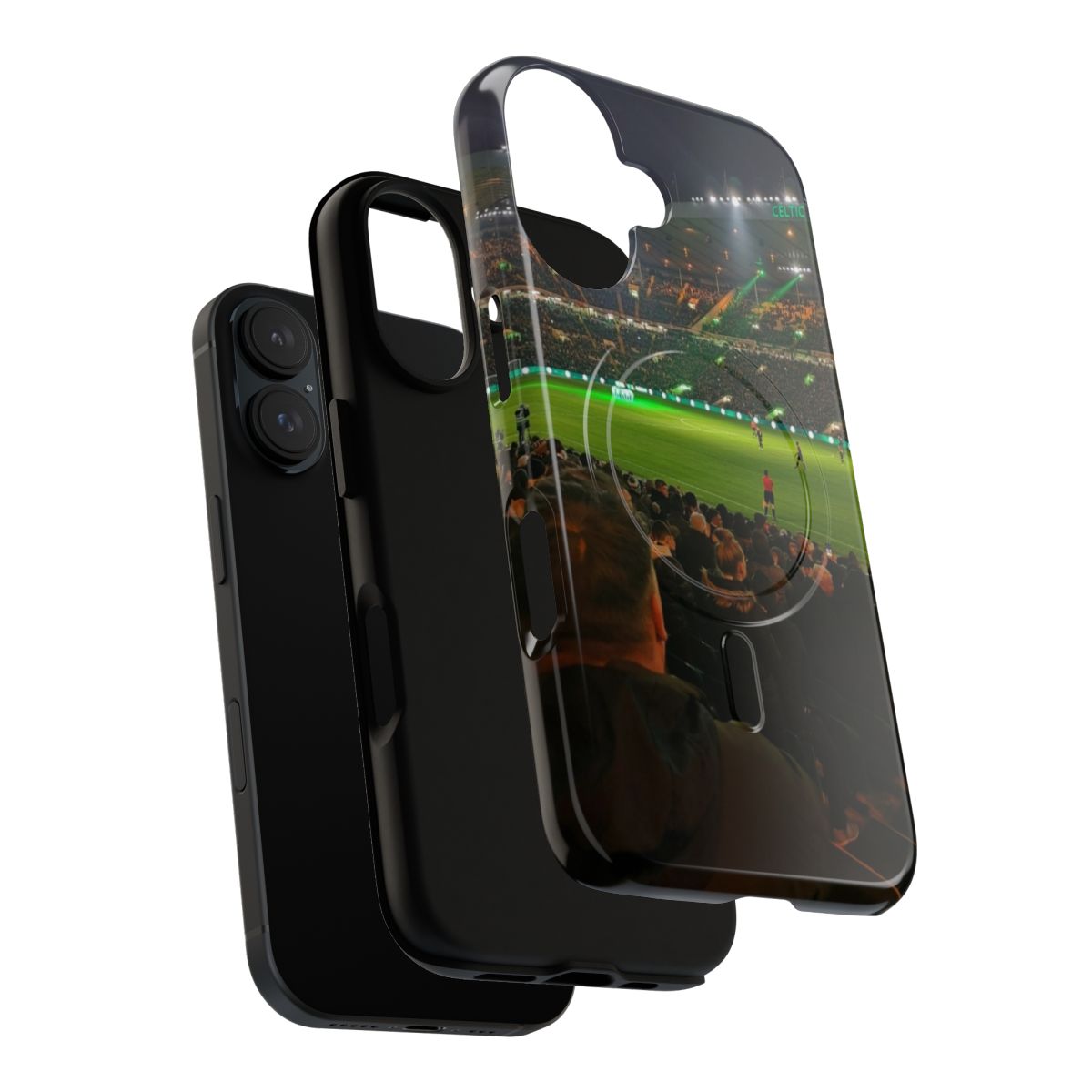 Magnetic tough phone case featuring Celtic Park, the iconic stadium of the Scottish football club - Layers