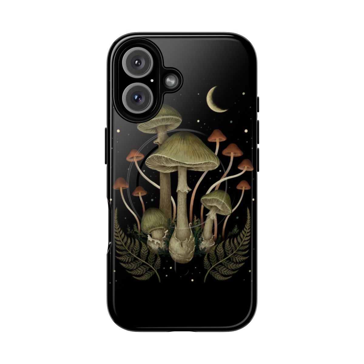 A nature-inspired, botanical-themed phone case with occult and moonology elements.