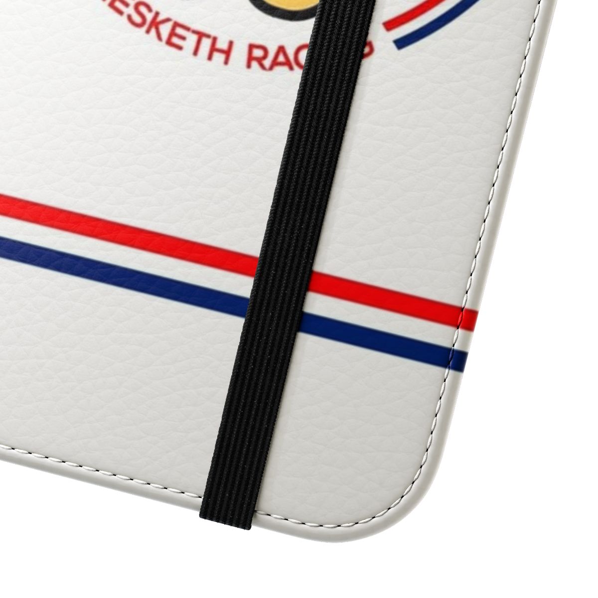 Hesketh Racing-inspired Formula 1 phone case cover with teddy bear helmet graphic - Close Up